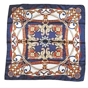 💖 2/$30 Oversized Satin Paisley Square Scarf‎ Boho Preppy old money Hair Wrap